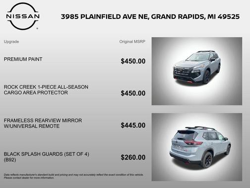 Boulder Gray Pearl 2026 Nissan Rogue Rock Creek