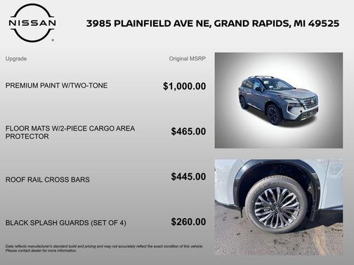 Boulder Gray/Super Black 2026 Nissan Rogue Platinum