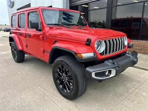 Red 2025 Jeep Wrangler 4xe Sahara