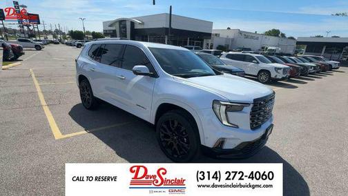 Glacier White Tricoat 2026 GMC Acadia Denali