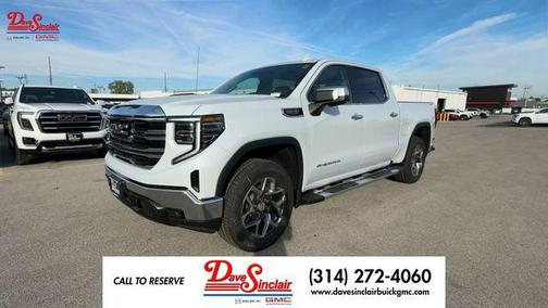 Glacier White Tricoat 2026 GMC Sierra 1500 SLT