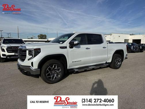 Glacier White Tricoat 2026 GMC Sierra 1500 SLT