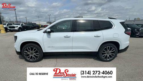 Glacier White Tricoat 2026 GMC Acadia Denali
