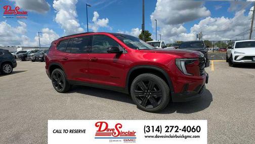Volcanic Red Tintcoat 2026 GMC Acadia FWD Elevation