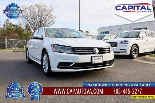 Pure White 2017 Volkswagen Passat 1.8T SE