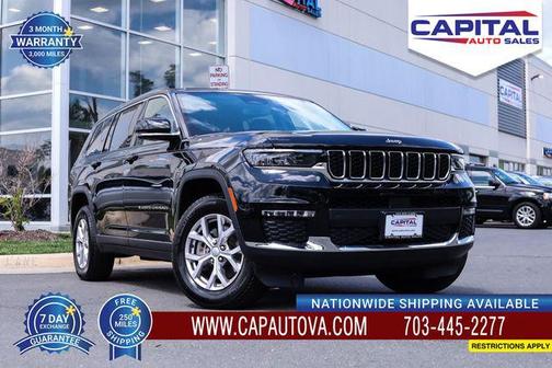 Diamond Black Crystal Pearlcoat 2021 Jeep Grand Cherokee L Limited