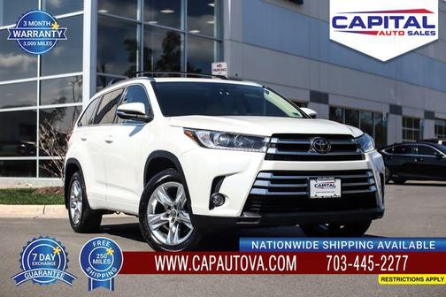 Blizzard Pearl 2017 Toyota Highlander Limited