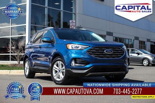Blue Metallic 2020 Ford Edge SEL