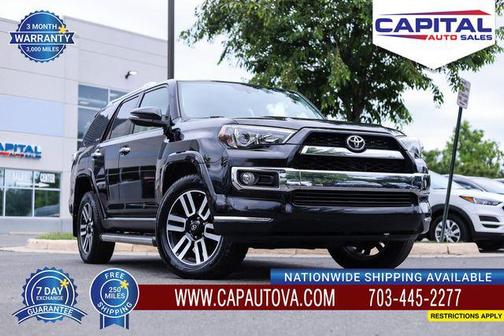 Midnight Black Metallic 2018 Toyota 4Runner Limited