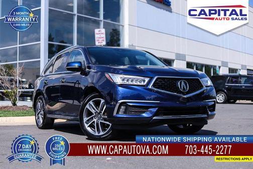 Blue 2018 Acura MDX Sport Hybrid w/Advance Package