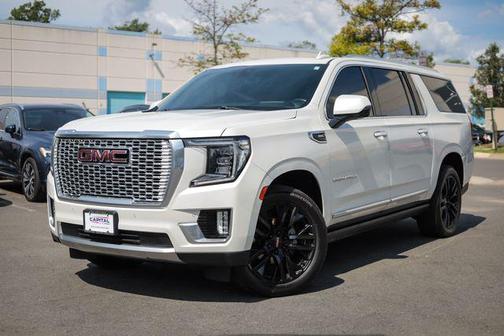 White Frost Tricoat 2021 GMC Yukon XL Denali
