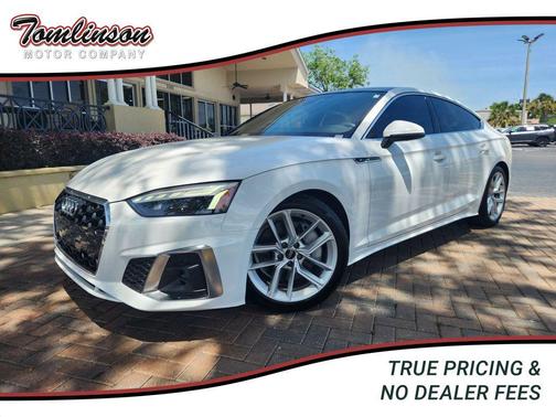 Glacier White Metallic 2023 Audi A5 Sportback S Line Premium Plus