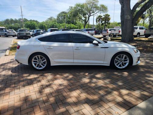 Glacier White Metallic 2023 Audi A5 Sportback S Line Premium Plus