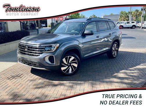 Gray 2025 Volkswagen Atlas 2.0T SE w/Technology