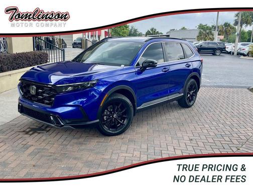 Blue 2025 Honda CR-V Hybrid Sport AWD