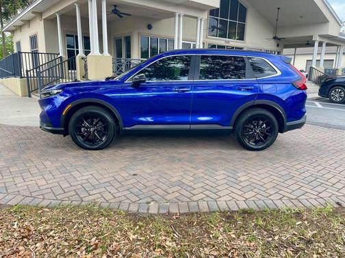 Blue 2025 Honda CR-V Hybrid Sport AWD