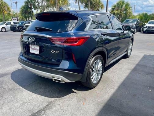 Hermosa Blue 2025 INFINITI QX50 PURE
