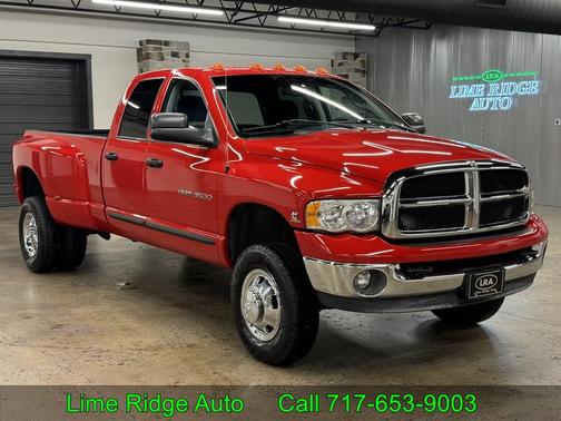 Flame Red 2003 Dodge Ram 3500 Quad Cab DRW