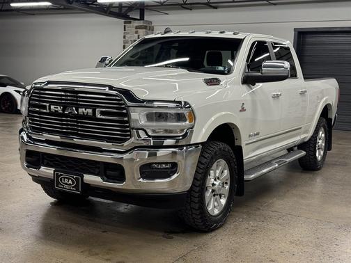 Pearl White 2019 RAM 3500 Laramie Crew Cab 4x4 6'4' Box