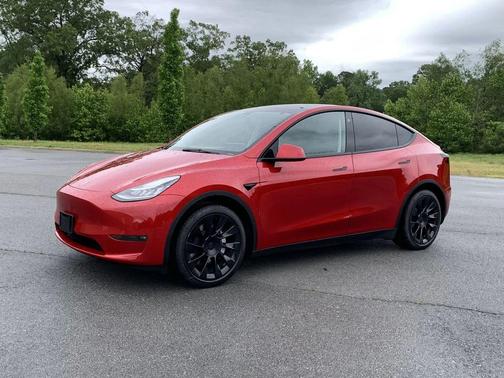Red Multi-Coat 2021 Tesla Model Y Long Range Dual Motor All-Wheel Drive