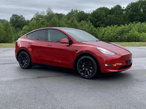 Red Multi-Coat 2021 Tesla Model Y Long Range Dual Motor All-Wheel Drive