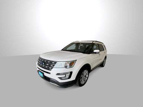 White Platinum Tri-Coat Metallic 2017 Ford Explorer Limited