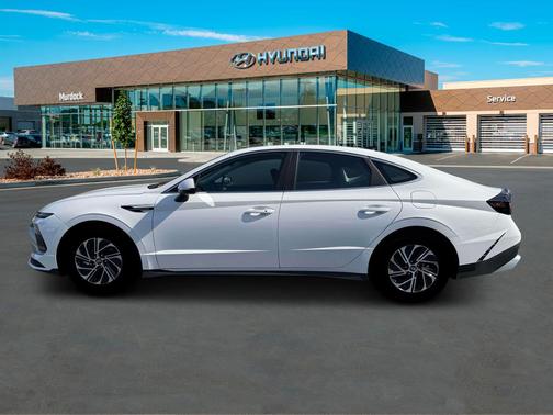 White 2026 Hyundai SONATA Hybrid Blue