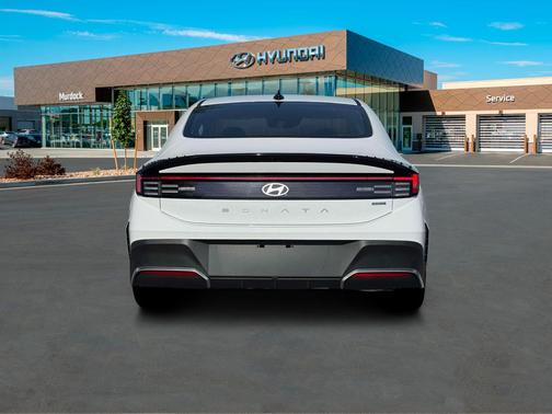 White 2026 Hyundai SONATA Hybrid Blue