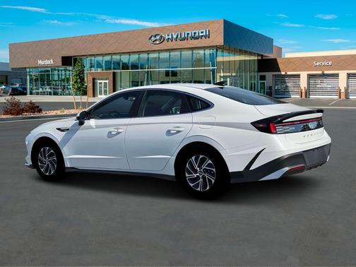 White 2026 Hyundai SONATA Hybrid Blue