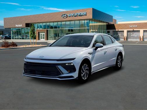 White 2026 Hyundai SONATA Hybrid Blue