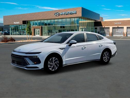 White 2026 Hyundai SONATA Hybrid Blue