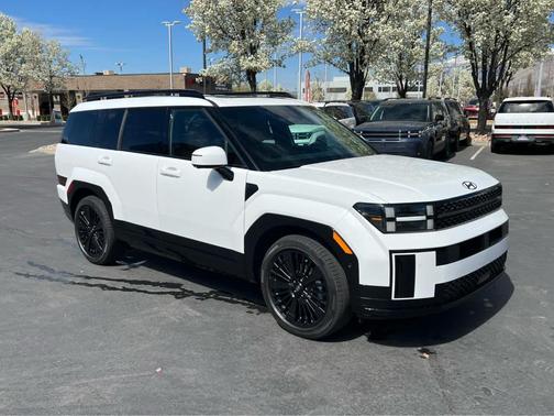 White 2026 Hyundai SANTA FE HEV Calligraphy