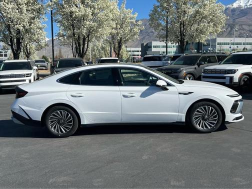 White 2026 Hyundai SONATA Hybrid Limited