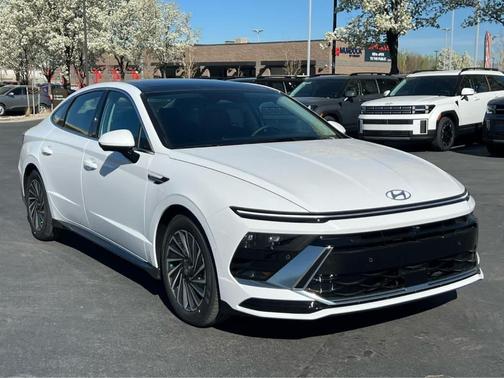White 2026 Hyundai SONATA Hybrid Limited