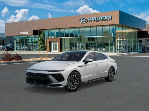 White 2026 Hyundai SONATA Hybrid Limited