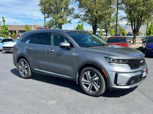 Steel Gray 2024 Kia Sorento Plug-In Hybrid SX Prestige
