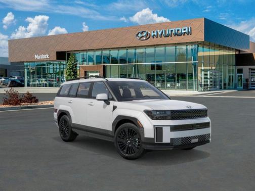 White 2026 Hyundai SANTA FE HEV Calligraphy