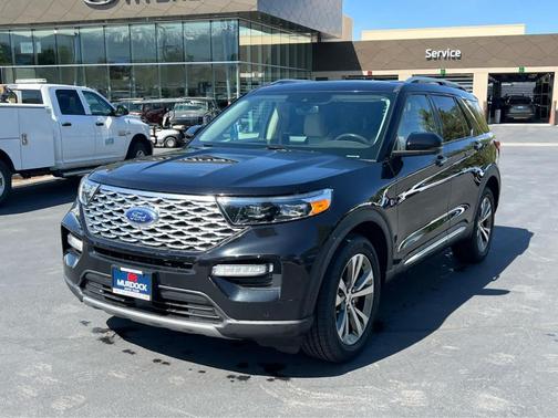 Agate Black Metallic 2020 Ford Explorer Platinum