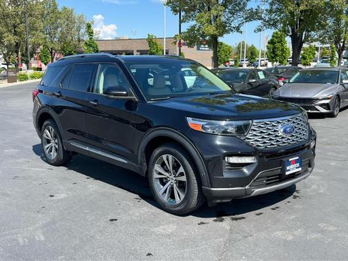 Agate Black 2020 Ford Explorer Platinum