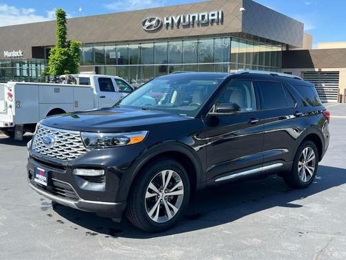 Agate Black 2020 Ford Explorer Platinum