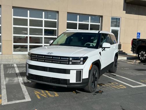 White 2026 Hyundai SANTA FE HEV SE