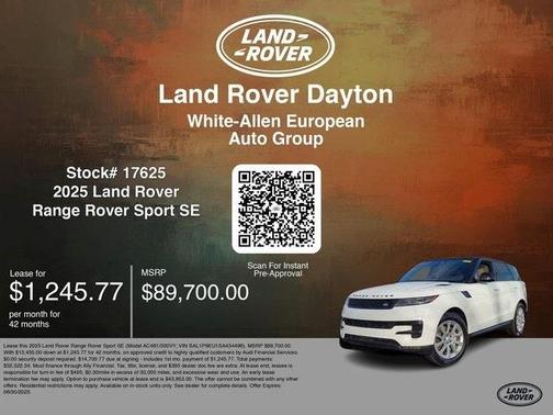2025 Land Rover Range Rover Sport P360 SE