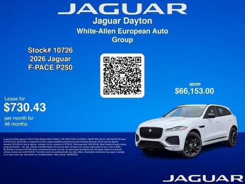 2026 Jaguar F-PACE P250 R-Dynamic S