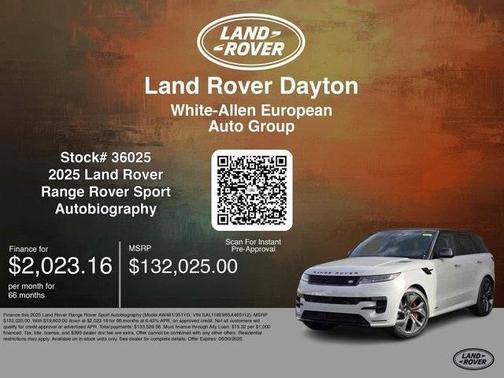 2025 Land Rover Range Rover Sport P530 Autobiography