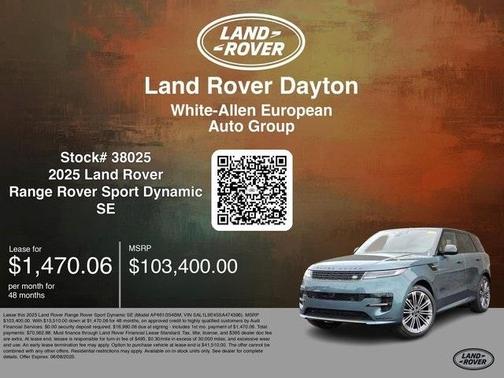 2025 Land Rover Range Rover Sport P460 Dynamic SE
