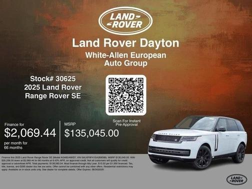 2025 Land Rover Range Rover P550e SE