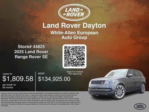 2025 Land Rover Range Rover P400 SE 7 Seat