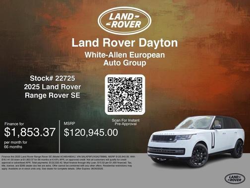 2025 Land Rover Range Rover P400 SE