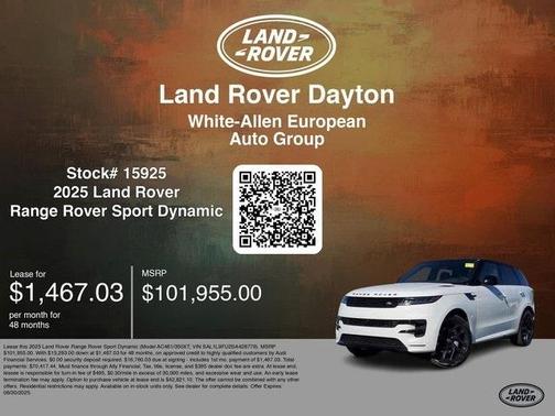 2025 Land Rover Range Rover Sport P400 Dynamic SE
