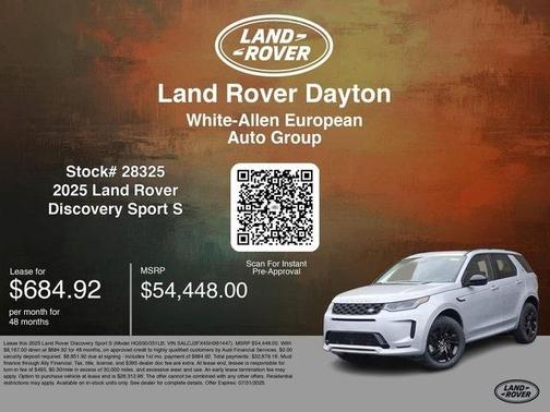 2025 Land Rover Discovery Sport S